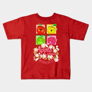 Applesolutely Wonderful - Punny Garden Kids T-Shirt